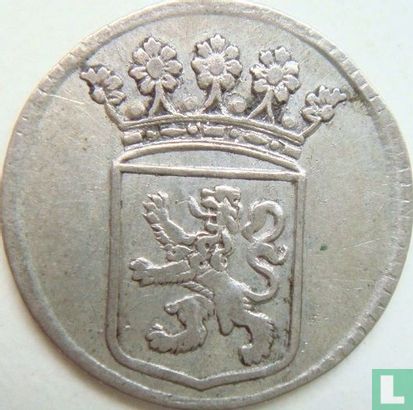 VOC ½ duit 1758 (Holland - silver)  - Image 2