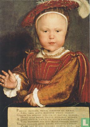 Porträt von Edward VI als Kind (um 1538) - Afbeelding 1