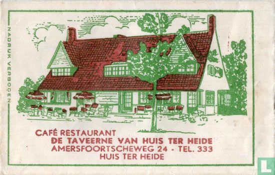 Café Restaurant De Taveerne van Huis ter Heide  - Afbeelding 1
