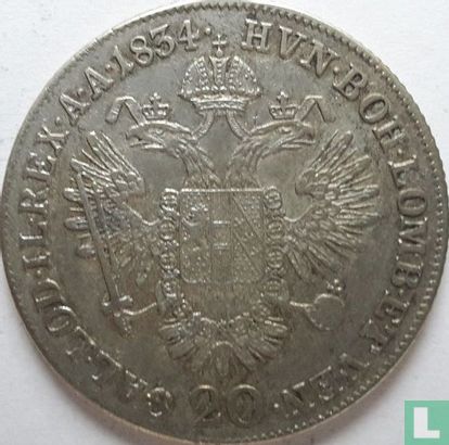 Österreich 20 Kreuzer 1834 (C) - Bild 1