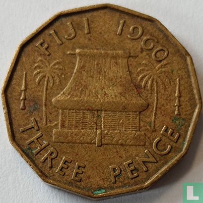 Fiji 3 pence 1960 - Image 1