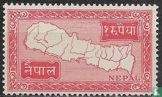 Kaart van Nepal