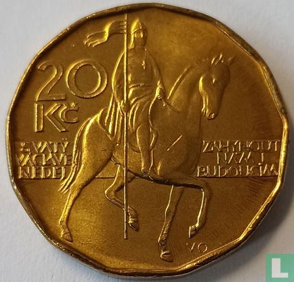 Czech Republic 20 korun 1996 - Image 2