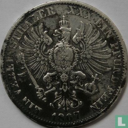Prussia 1 thaler 1867 (A) - Image 1
