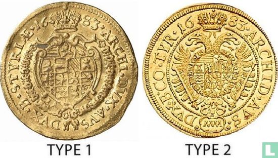 Autriche 1 ducat 1683 (type 2) - Image 3
