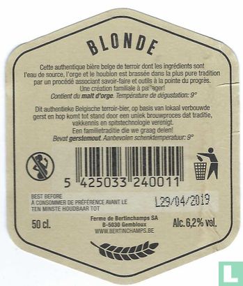 Bertinchamps Blonde - Afbeelding 2