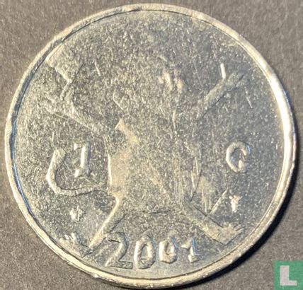 Nederland 1 gulden 2001 (misslag) "Last gulden" - Afbeelding 1