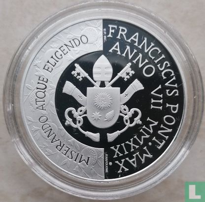 Vaticaan 10 euro 2019 (PROOF - kleurloos) "52nd World Day for Peace" - Afbeelding 1