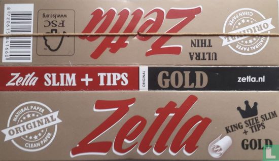 Zetla Gold king size with Tips  - Afbeelding 1