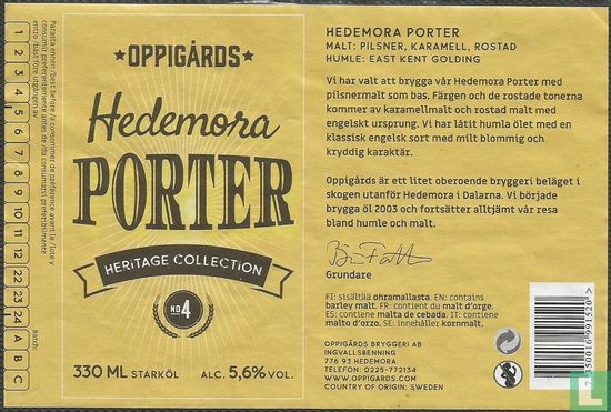 Hedemora porter