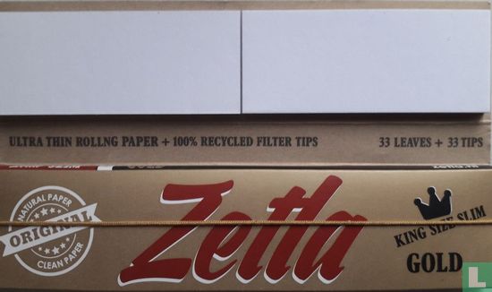Zetla Gold king size with Tips  - Afbeelding 2