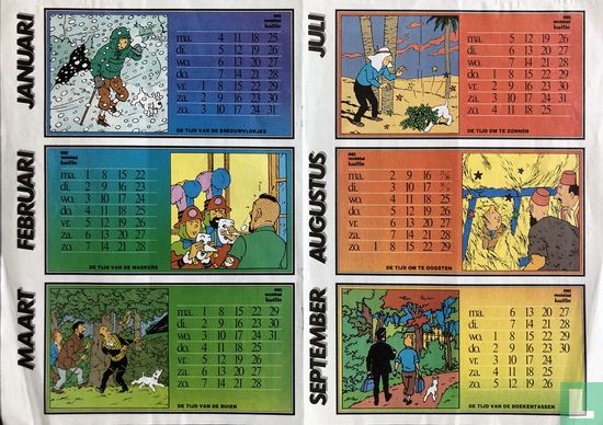Kalender Kuifje 1982 - Bild 1