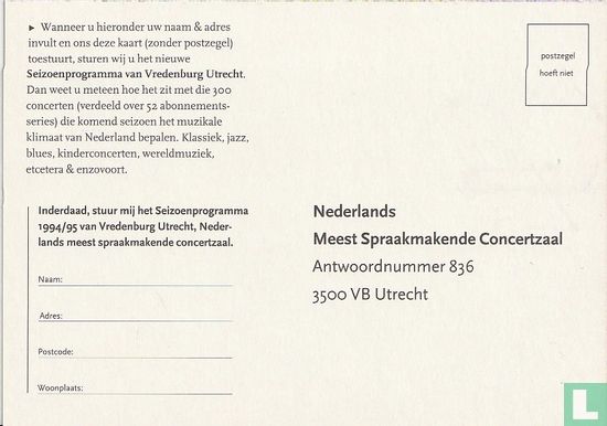 B000189 - Vredenburg Utrecht 'Vroeger waren de mensen niet zo veeleisend op muziekgebied. Dat is tegenwoordig wel anders.' - Image 3