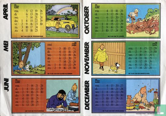 Kalender Kuifje 1982 - Bild 1