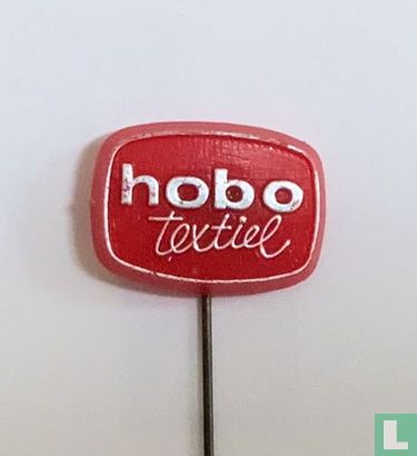 Hobo textiel [zilver op rood]