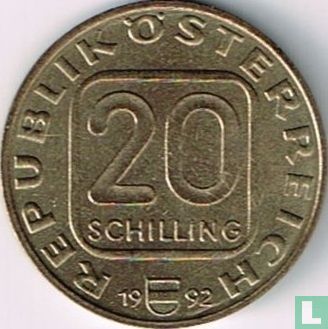 Austria 20 schilling 1992 "200 years of Diocese Linz" - Image 1