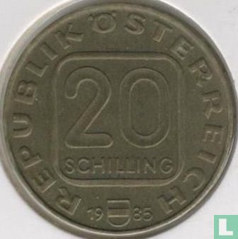 Oostenrijk 20 schilling 1985 "200 years of Diocese Linz" - Afbeelding 1