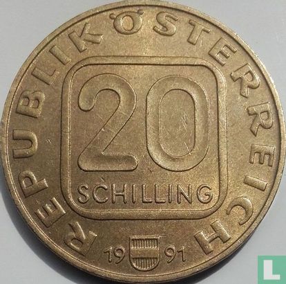 Austria 20 schilling 1991 "200 years of Diocese Linz" - Image 1