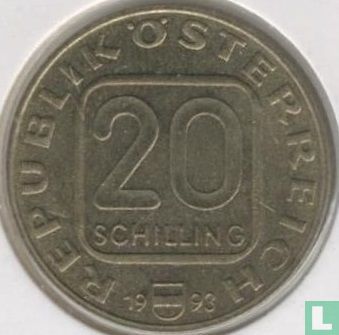 Oostenrijk 20 schilling 1993 "200 years of Diocese Linz" - Afbeelding 1