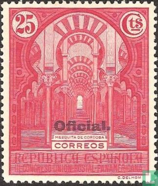 Service stamp, overprint "Oficial"