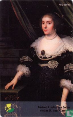 Portret Amalia van Solms Painting by atelier M. van Mierevelt - Image 1