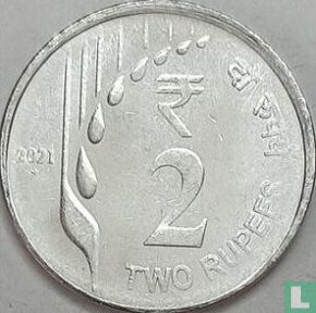 India 2 rupees 2021 (Hyderabad) - Image 1