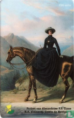 Portret van Alexandrine P.F. Tinne Painting by H.A. d'Ainecey, Comte de Montpézat - Bild 1