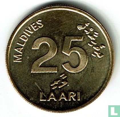 Maldives 25 laari 1996 (AH1416) - Image 2