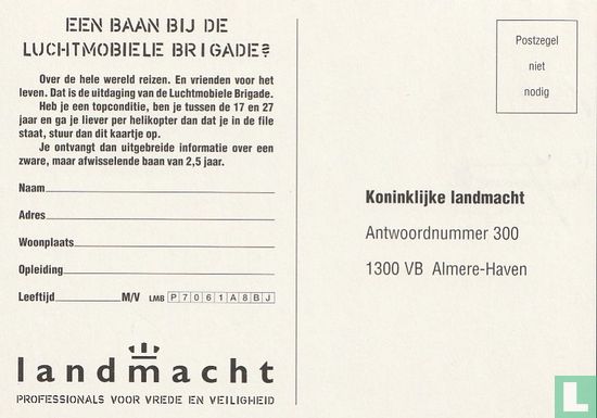 B001791 - Koninklijke Landmacht "Binnenkort Zie Je Me Vliegen" - Bild 3