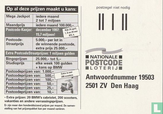 B001721 - Postcode Loterij "Hallo Kanjer" - Afbeelding 3