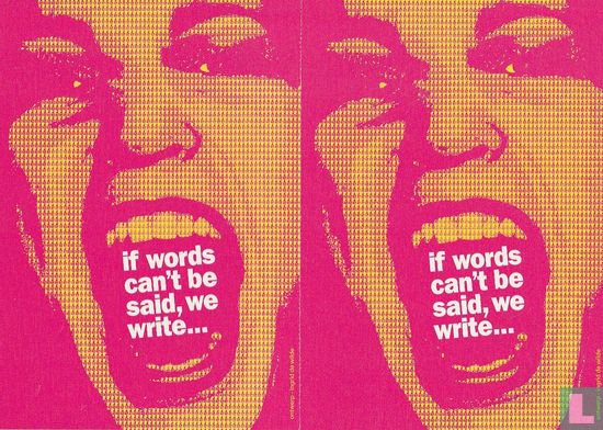 B001610 - Amnesty International "If words can´t be said,..." - Afbeelding 5