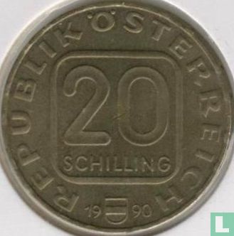 Autriche 20 schilling 1990 "Vorarlberg" - Image 1