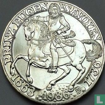Austria 500 schilling 1986 "250th anniversary Death of Prince Eugene of Savoy" - Image 1