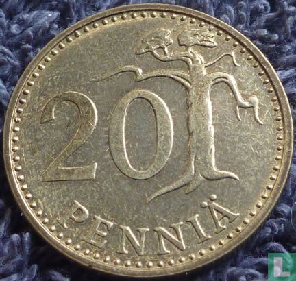 Finlande 20 penniä 1970 - Image 2