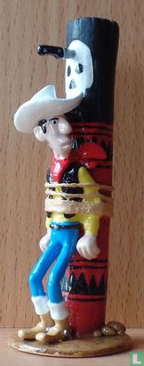 Lucky Luke tied to the Torture Post - Image 1