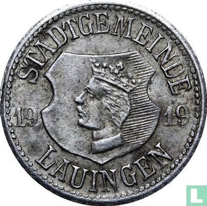 Lauingen 10 Pfennig 1919 (Eisen) - Bild 1