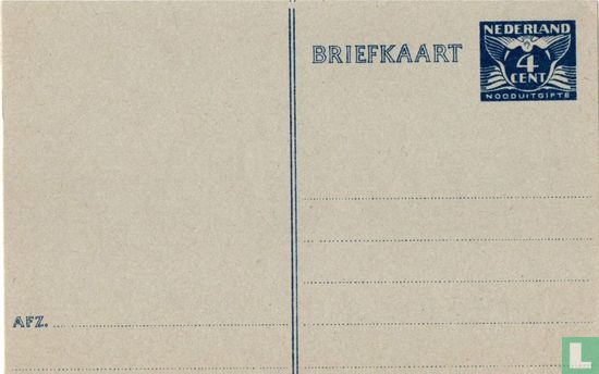 Briefkaart 'Lebeau nooduitgifte'