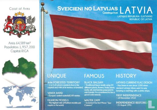 LATVIA - FOTW  - Afbeelding 1