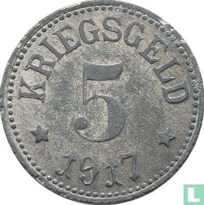 Neustadt an der Aisch 5 pfennig 1917 (zinc) - Image 1