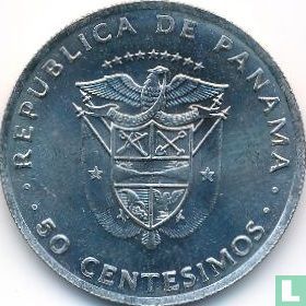 Panama 50 centésimos 1975 (without FM) - Image 2