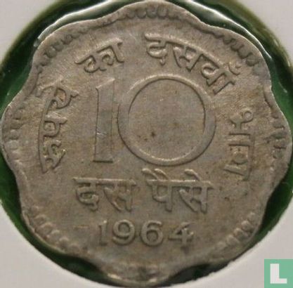Inde 10 paise 1964 (Calcutta) - Image 1