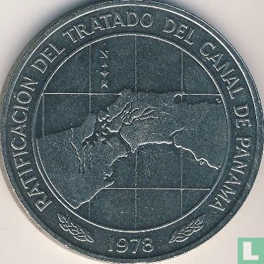 Panama 10 balboas 1978 "Ratification of Panama Canal Treaty" - Image 1