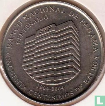 Panama 50 centésimos 2009 "Centenary of the National Bank of Panama" - Image 2