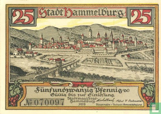 Hammelburg, Stadt 25 Pfennig 1918 - Afbeelding 2