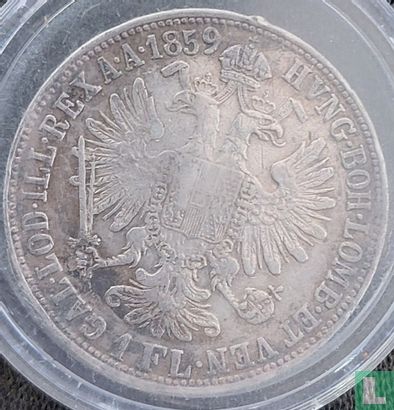 Autriche 1 florin 1859 (M) - Image 1