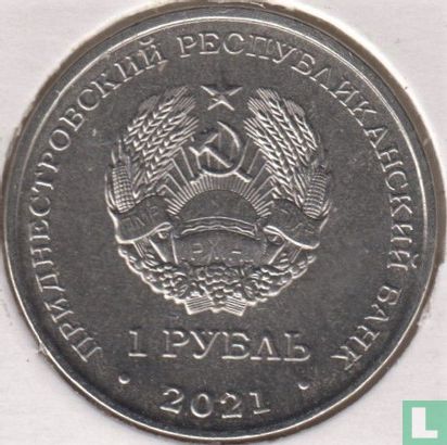 Transnistria 1 ruble 2021 "2023 Year of the Rabbit" - Image 1