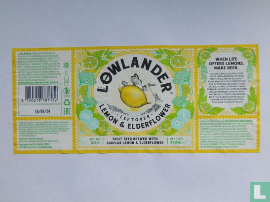 Lowlander Lemon & Elderflower - Bild 1