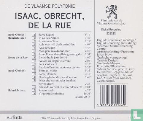Isaac, Obrecht, De la Rue - Afbeelding 2