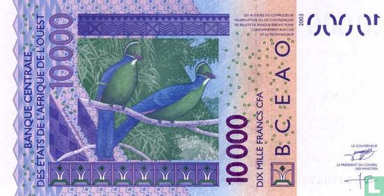Westafrikanische Staaten 10000 Francs K (Senegal) - Bild 2