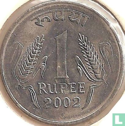 India 1 rupee 2002 (Noida) - Image 1